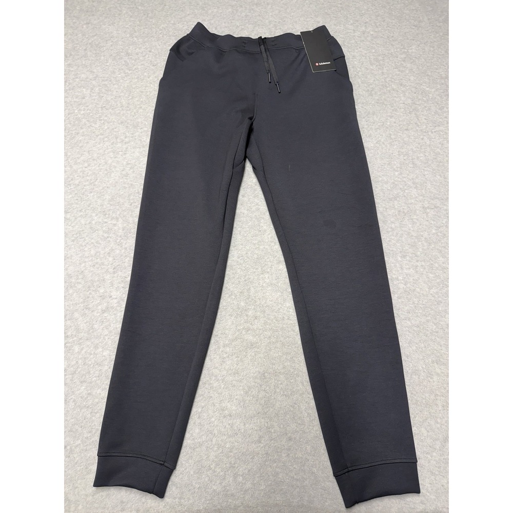 Lululemon Jogger Pants Mens M Black Smooth Spacer Tall Stretch Quick Dry Comfort